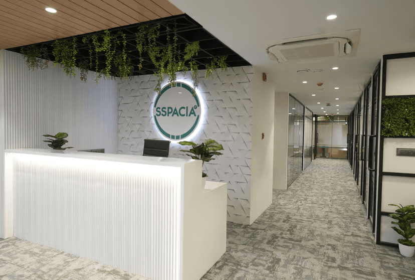 SSPACIA Premium Reception Lobby Ahmedabad